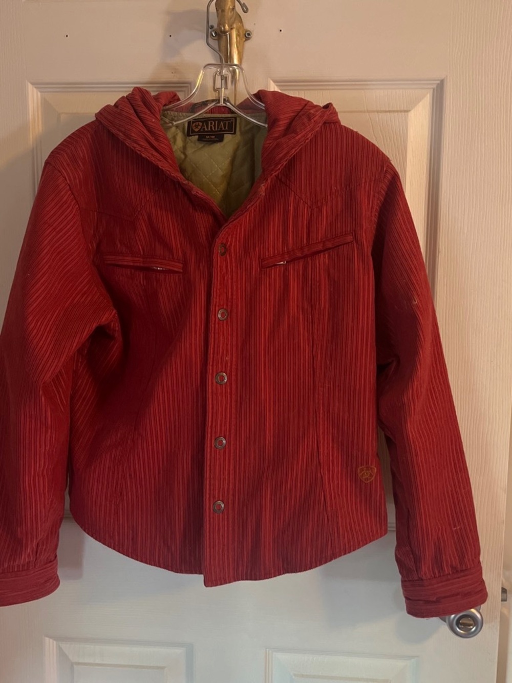 Ariat hooded corduroy jacket
